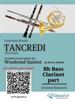 cover image of Bb Bass Clarinet (instead Bassoon) part of "Tancredi" for Woodwind Quintet